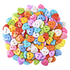 1 Bag 2-Hole Resin Buttons BUTT-SP0001-19B-1