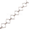 304 Stainless Steel Rhombus & Oval Link Chains CHS-F017-04P-2