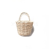 Dollhouse Mini Woven Basket for Kids Supply PW-WG80E1D-05-1