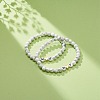 2Pcs Natural Howlite Stretch Bracelets Set BJEW-JB08673-02-2