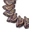 Painted Glass Beads Strands GLAA-Z021-19B-2