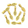 Tibetan Style Alloy Glue-on Flat Pad Bails LS-GLF10728Y-3
