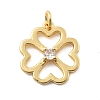 Brass Micro Pave Cubic Zirconia Pendants KK-L209-080G-1