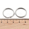 Non-Tarnish 304 Stainless Steel Split Key Rings STAS-Q314-02J-P-3