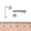 304 Stainless Steel Stud Earring Finding STAS-Z091-02P-03-3