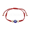 Adjustable Lanmpword Evil Eye Braided Bead Bracelet BJEW-JB11062-03-1