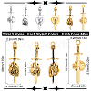 SUNNYCLUE 36Pcs 6 Style Tibetan Style Alloy Big Pendants FIND-SC0005-70-2