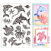 Custom Summer Theme PVC Plastic Clear Stamps DIY-WH0631-0084-1