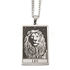 304 Stainless Steel Tarot Pendant Necklaces NJEW-A026-01P-05-1