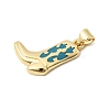 Brass Enamel Pendants KK-H267-117G-03-2