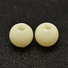 Round Opaque Acrylic Beads MACR-I036-6mm-05-2