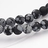 Natural Snowflake Obsidian Gemstone Beads G-J338-03-4mm-1