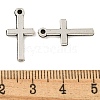 Tibetan Style Alloy Latin Cross Pendants TIBEP-Q040-068AS-NR-3