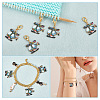 Helicopter Pendant Stitch Markers HJEW-AB00338-5