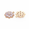 Brass Glass Pendants KK-S364-275E-2