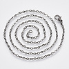 Brass Cable Chains Necklace Making LS-MAK-N029-01B-2