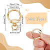 12Pcs Alloy Swivel Clasp FIND-SC0010-10KCG-2