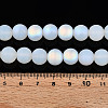 Frosted Imitation Jade Glass Beads Strands GLAA-T032-J10mm-MBB02-4