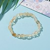 Natural Citrine(Dyed & Heated) Beads Stretch Bracelets BJEW-JB05879-01-3