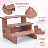 3-Tier Wooden Jewelry Organizer Display Risers ODIS-WH0058-19C-4