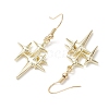 Star Brass Earrings EJEW-JE06114-5