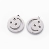 Non-Tarnish 201 Stainless Steel Pendants STAS-F231-054P-2