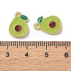 Fruit Alloy Enamel Charms PALLOY-S058-01LG-26-3