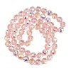 Transparent Electroplate Glass Beads Strands EGLA-N002-34C-B07-2