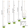 5Pcs 5 Styles Cotton Macrame Plant Hangers AJEW-GA0007-83-2