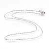 304 Stainless Steel Cable Chain Necklaces NJEW-G313-19P-1