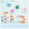 CHGCRAFT 12Pcs 6 Colors Food Grade Eco-Friendly Silicone Beads SIL-CA0001-52-4