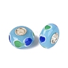 Handmade Lampwork & Brass Core European Beads LAMP-N044-04S-02-4