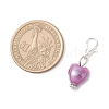Pearlized Handmade Porcelain Pendant Decorations HJEW-JM03942-02-3