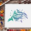 Large Plastic Reusable Drawing Painting Stencils Templates DIY-WH0202-069-4