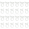 20Pcs 2 Styles Plastic Clip-on Earring Converters Findings KY-FS0001-27-1
