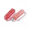Natural Cherry Quartz Glass Pendants G-G926-01P-11-3