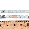 Natural Flower Amazonite Beads Strands G-T142-81-5