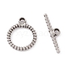 Non-Tarnish 304 Stainless Steel Toggle Clasps STAS-G262-04P-1