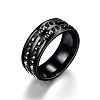 201 Stainless Steel Rhinestone Finger Ring FS-WGE7DD5-08-1