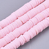 Handmade Polymer Clay Beads Strands CLAY-R089-6mm-071-1