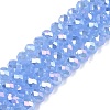 Electroplate Glass Beads Strands EGLA-A044-J8mm-B03-1