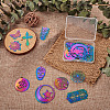 24Pcs 12 Styles PVD Vacuum Plating 201 Stainless Steel Pendants STAS-CW0001-03-4