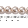 Baking Painted Pearlized Glass Pearl Round Bead Strands PEAR-H019-02E-02-4