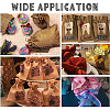 Burlap Packing Pouches Drawstring Bags ABAG-BC0001-15-6