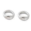 Brass Ring Charm Connectors X-KK-U056-55P-1
