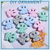 12Pcs 4 Styles Elephant Silicone Beads JX663A-5