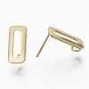 Brass Stud Earring Findings LS-X-KK-T056-10G-NF-2