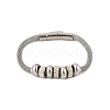 304 Stainless Steel Mesh Chain Bracetls for Women BJEW-Z087-16P-4