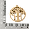 304 Stainless Steel Pendants STAS-V016-06G-3