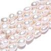 Natural Baroque Pearl Keshi Pearl Beads Strands PEAR-S020-F01-02-4